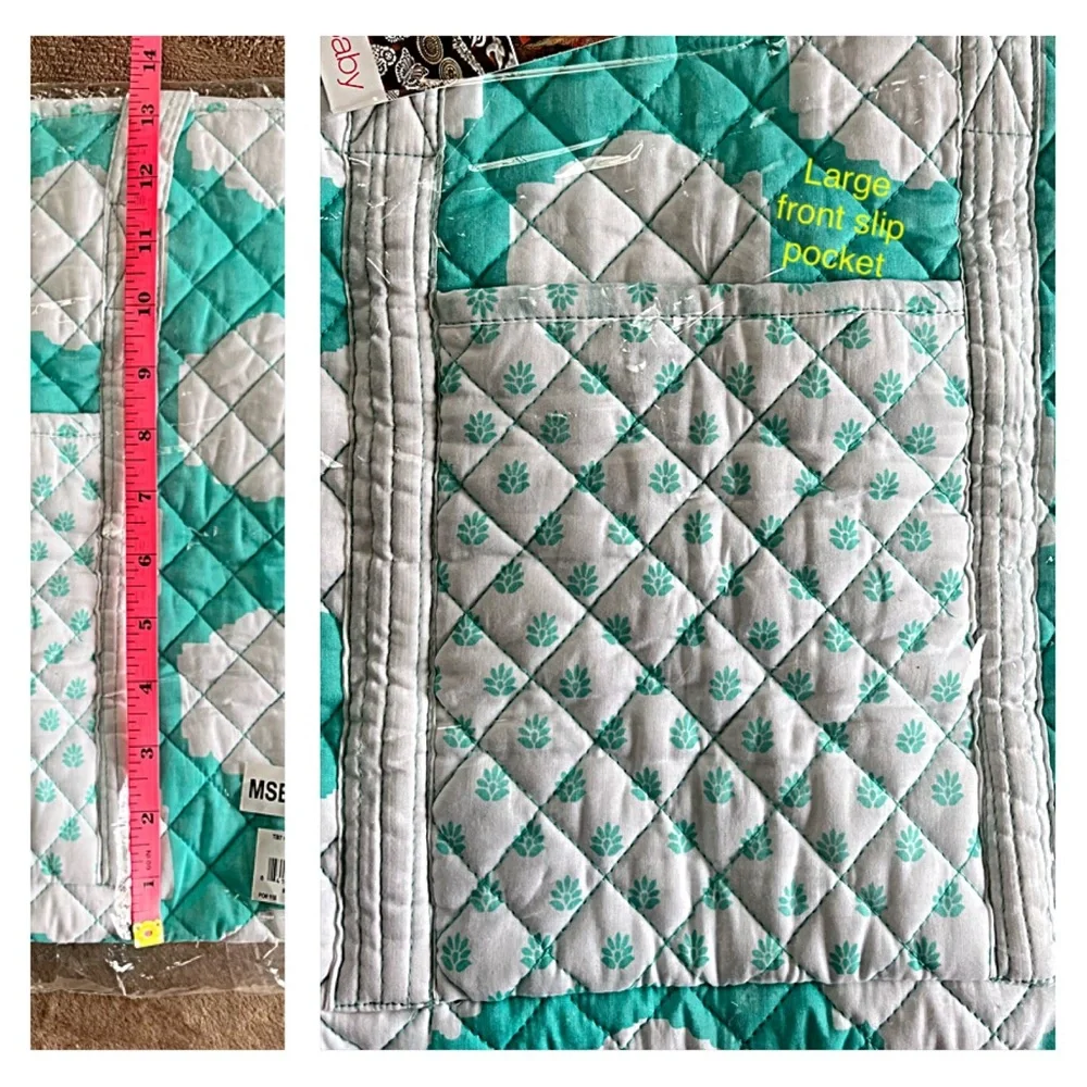 FABFITFUN Diaper Bag Tote Quilted Cotton Masala Baby Global Cultural Design